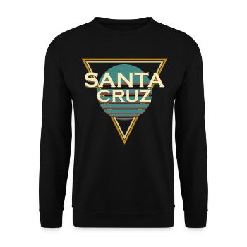 Santa Cruz Surfing - Unisex Pullover - Schwarz - Vorne - Alina (178cm) & Michal (187cm)