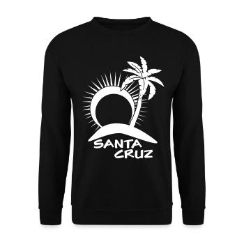 Santa Cruz Surfing - Unisex Pullover - Schwarz - Vorne - Alina (178cm) & Michal (187cm)