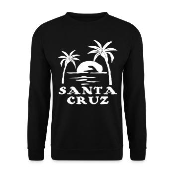 Santa Cruz Kalifornien - Unisex Pullover - Schwarz - Vorne - Alina (178cm) & Michal (187cm)