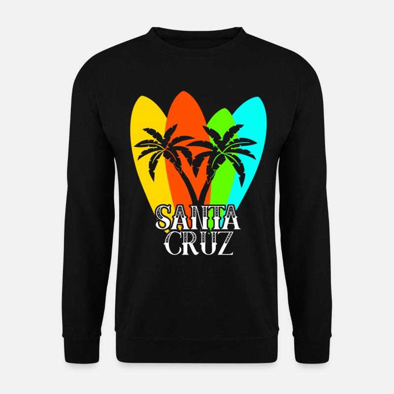 Surfboard Santa Cruz Surfer - Unisex Sweatshirt - black