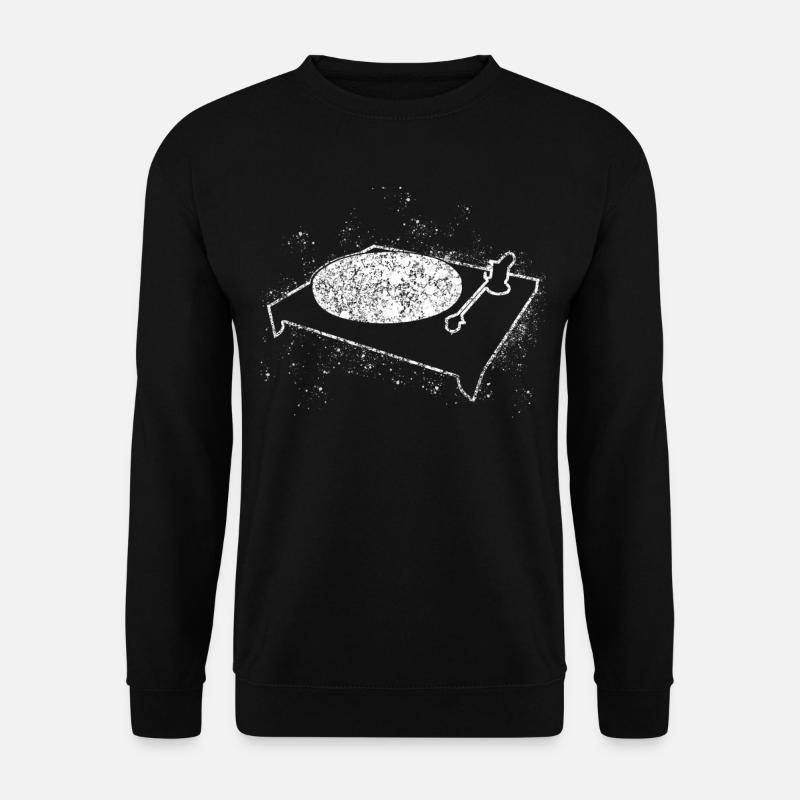 Schallplatte Plattenspieler - Unisex Pullover - Schwarz