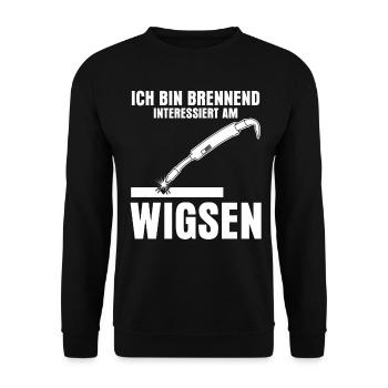 WIG Schweißen Schweißer Wigsen - Unisex Pullover - Schwarz - Vorne - Alina (178cm) & Michal (187cm)