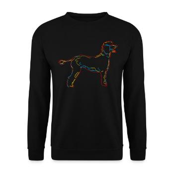 Poodle Pudel - Unisex Pullover - Schwarz - Vorne - Alina (178cm) & Michal (187cm)