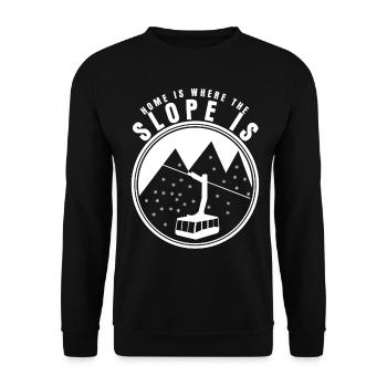 Snowboard Ski Montagnes Remontée mécanique - Sweat-shirt Unisexe - noir - Devant - Alina (178cm) & Michal (187cm)