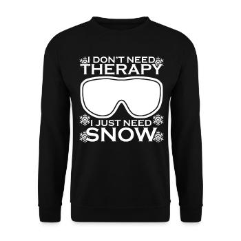 Snowboard Ski Lunettes de ski de montagne - Sweat-shirt Unisexe - noir - Devant - Alina (178cm) & Michal (187cm)