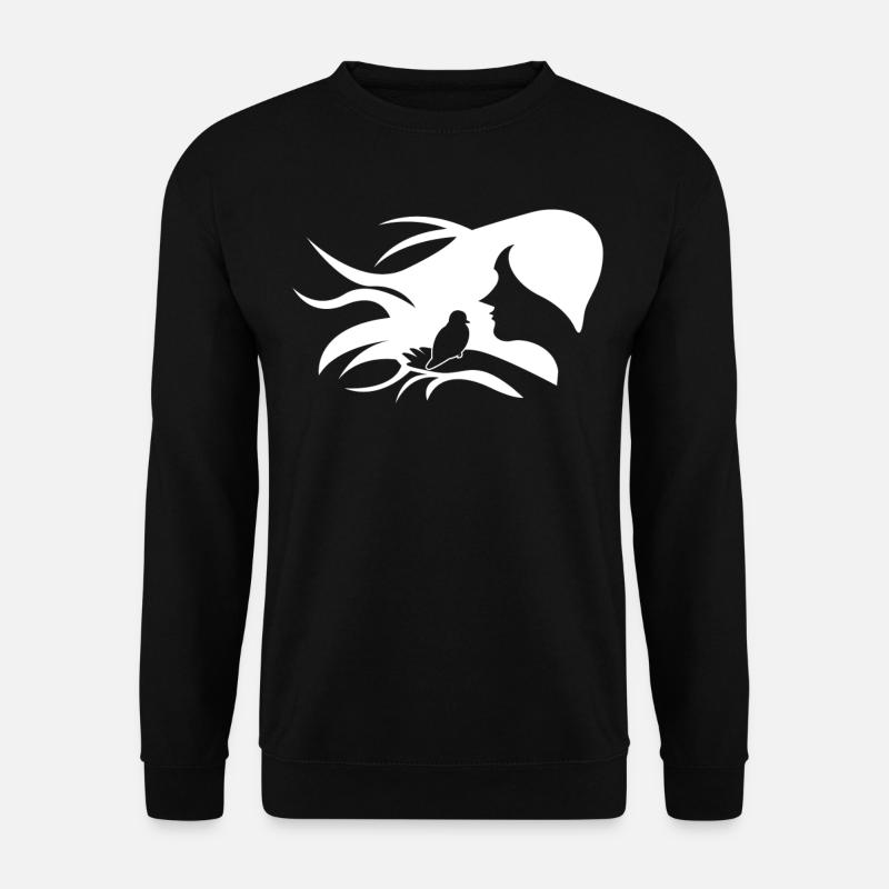 Bruant oiseau de Budgerigar - Sweat-shirt Unisexe - noir