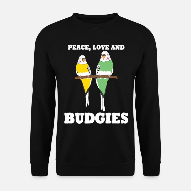 Budgerigar Birds Budgerigars - Unisex Sweatshirt - black