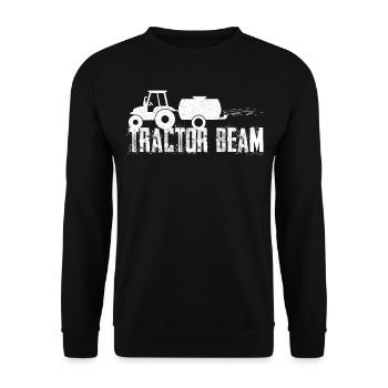 Agriculteur Tracteur Tracteur Agriculteur - Sweat-shirt Unisexe - noir - Devant - Alina (178cm) & Michal (187cm)