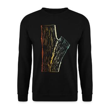 Lumberjacks Woodcutters Woodworkers Carpenters - Unisex Sweatshirt - black - Front - Alina (178cm) & Michal (187cm)