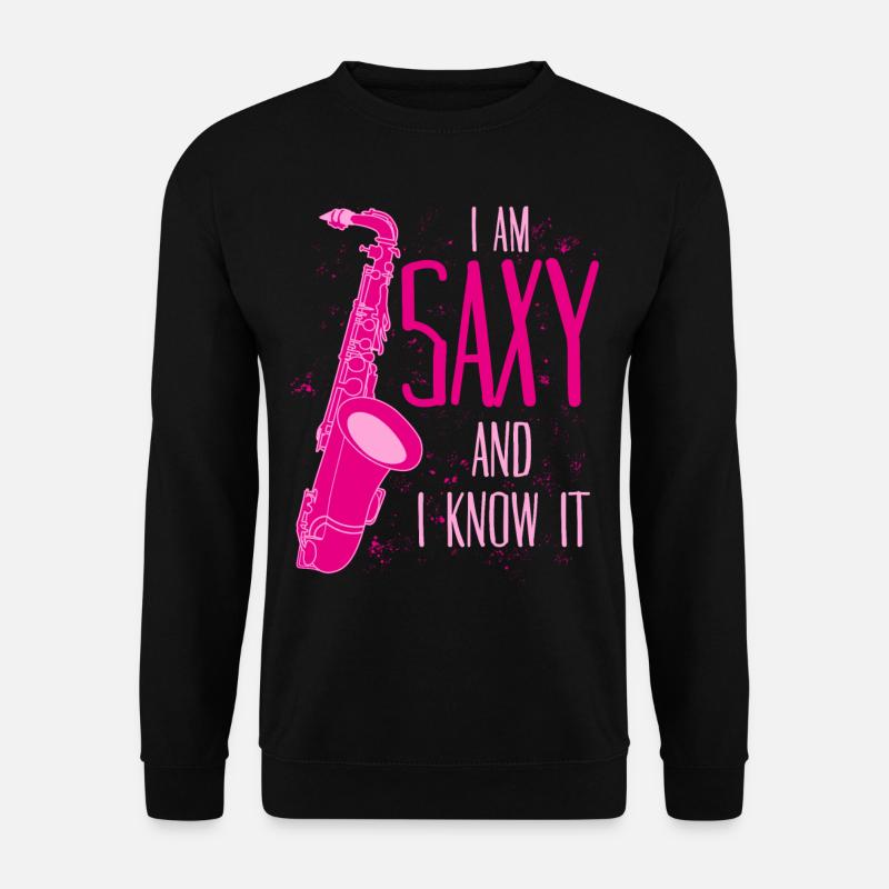 Saxophone Jogue Saxy Jazz Saxophone - Sweat-shirt Unisexe - noir