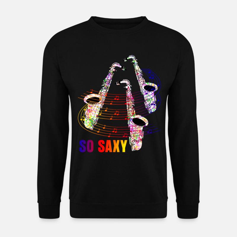 Saxophonist Jazz Saxy Saxophones - Unisex Sweatshirt - black