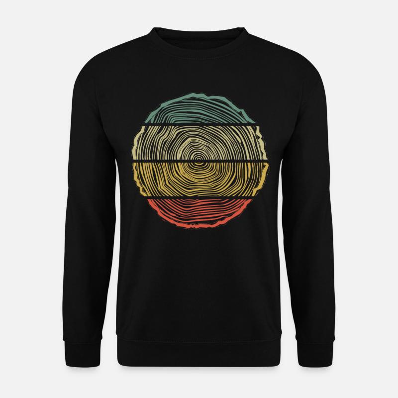 Charpentier rétro bois Charpentier bûcheron - Sweat-shirt Unisexe - noir