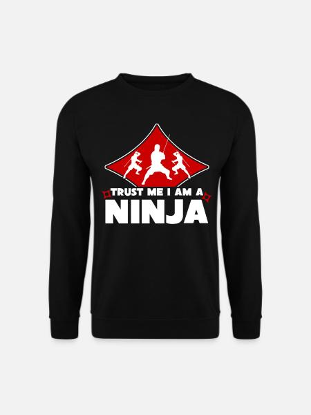 Ninja joke with ninjas - Unisex Sweatshirt - black