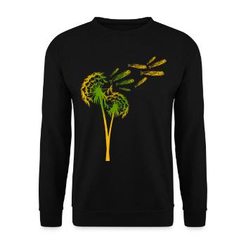 Herring Sardine Dandelions Sardines - Unisex Sweatshirt - black - Front - Alina (178cm) & Michal (187cm)