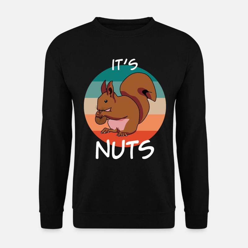 Eichhörnchen Retro Squirrel - Unisex Sweatshirt - black