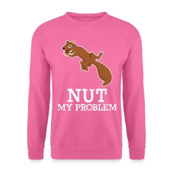 Écrou d’écureuil mon problème - Sweat-shirt Unisexe - rose - Devant