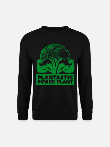 Vegan Broccoli Bodybuilding Vegan - Unisex Sweatshirt - black