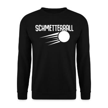 Tischtennis Schmetterball - Unisex Pullover - Schwarz - Vorne - Alina (178cm) & Michal (187cm)