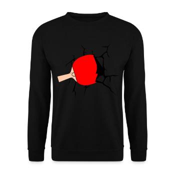 Table tennis Table tennis bats - Unisex Sweatshirt - black - Front - Alina (178cm) & Michal (187cm)