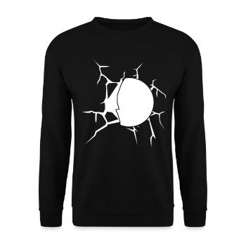 Table tennis Table tennis balls - Unisex Sweatshirt - black - Front - Alina (178cm) & Michal (187cm)