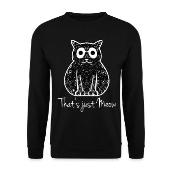 Chaton Chaton Chat domestique Chats - Sweat-shirt Unisexe - noir - Devant - Alina (178cm) & Michal (187cm)