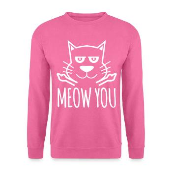 Méchant chat - Sweat-shirt Unisexe - rose - Devant
