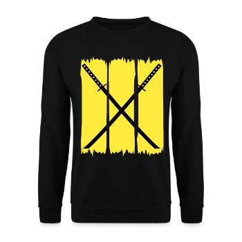 Katana Samurai Sword Ninja Sword - Sweat-shirt Unisexe - noir - Devant - Alina (178cm) & Michal (187cm)