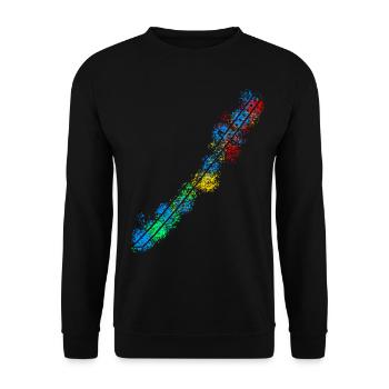 Katana Ninja Sword Samouraï Épée - Sweat-shirt Unisexe - noir - Devant - Alina (178cm) & Michal (187cm)