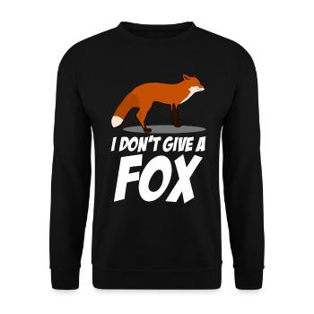 Fox joke for foxes - Unisex Sweatshirt - black - Front - Alina (178cm) & Michal (187cm)