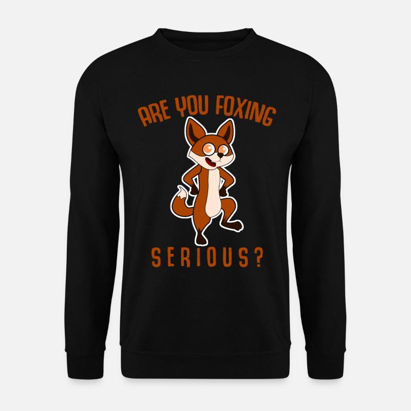 Fox funny joke foxes - Unisex Sweatshirt - black