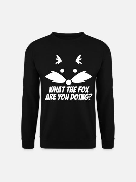 What the Fox? - Unisex Pullover - Schwarz