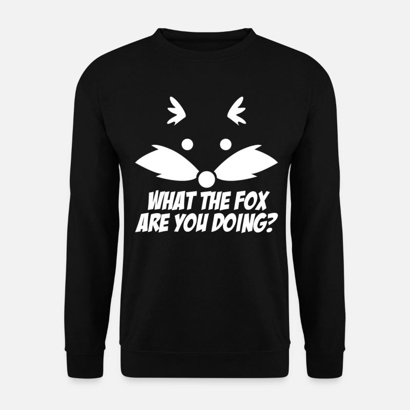 What the Fox? - Unisex Pullover - Schwarz
