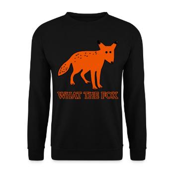 Renards jeux de mots - Sweat-shirt Unisexe - noir - Devant - Alina (178cm) & Michal (187cm)