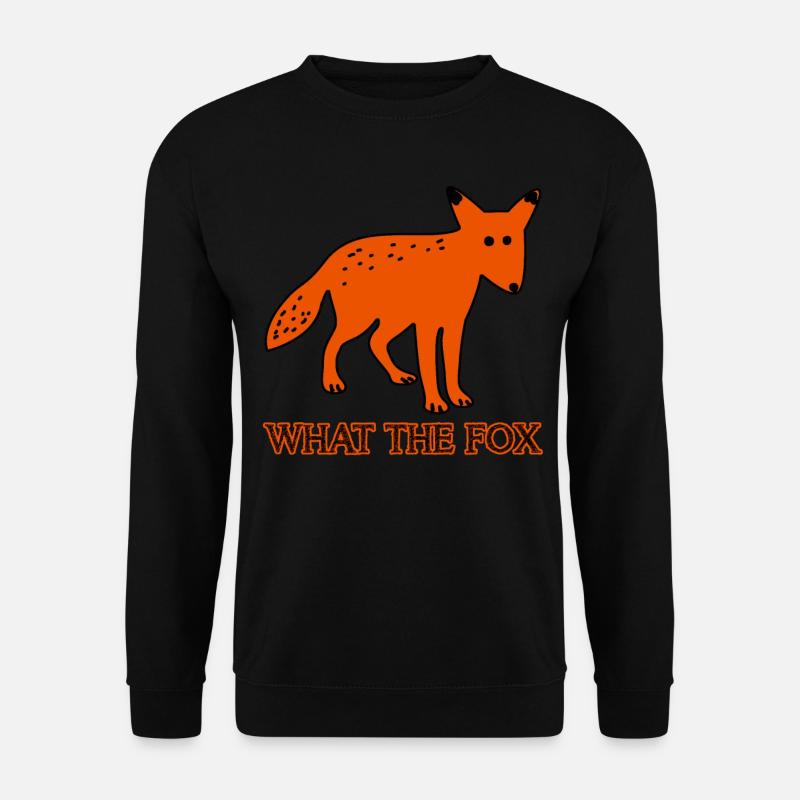 Fuchs Wortspiel Füchse - Unisex Pullover - Schwarz