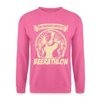 Bier Saufen - Unisex Pullover - Pink - Vorne
