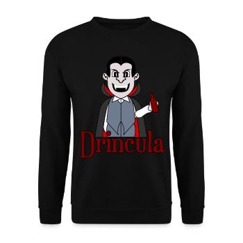 Bière Boire de l’alcool Vampire Schnaps - Sweat-shirt Unisexe - noir - Devant - Alina (178cm) & Michal (187cm)