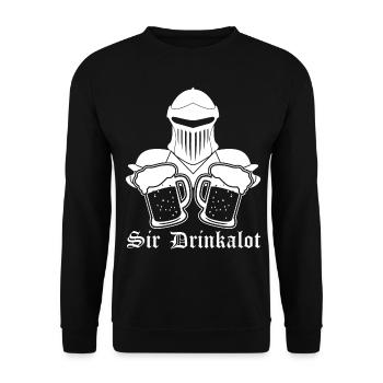 Beer Knight Vampire Buvant du schnaps - Sweat-shirt Unisexe - noir - Devant - Alina (178cm) & Michal (187cm)
