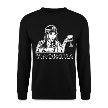 Wine Party Alcool Verre à vin - Sweat-shirt Unisexe - noir - Devant - Alina (178cm) & Michal (187cm)