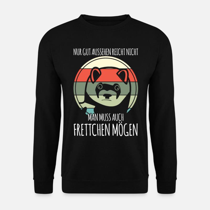Frettchen - Unisex Pullover - Schwarz