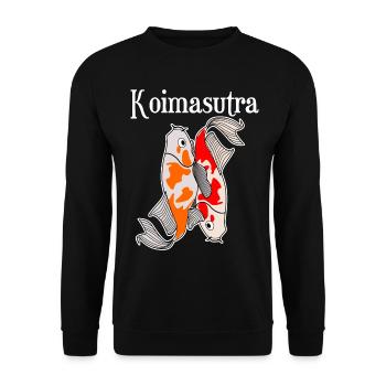 Carpe Koï Koimasutra Kois - Sweat-shirt Unisexe - noir - Devant - Alina (178cm) & Michal (187cm)