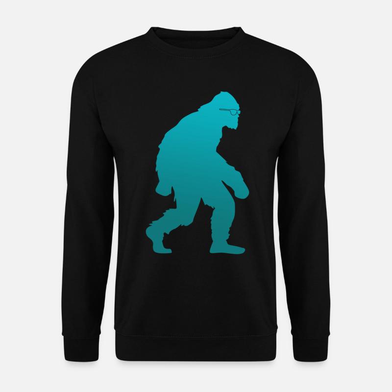 Bigfoot Sasquatch mit Sonnenbrille - Unisex Pullover - Schwarz