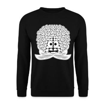 Popcorn drôle de maïs - Sweat-shirt Unisexe - noir - Devant - Alina (178cm) & Michal (187cm)