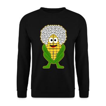 Maïs soufflé au maïs - Sweat-shirt Unisexe - noir - Devant - Alina (178cm) & Michal (187cm)