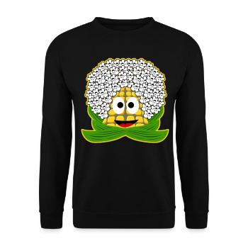 Maïs soufflé - Sweat-shirt Unisexe - noir - Devant - Alina (178cm) & Michal (187cm)