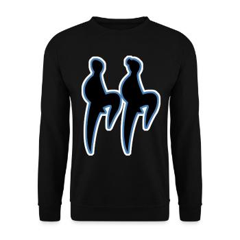 Boogie Woogie Retro Music Dancer Swing - Sweat-shirt Unisexe - noir - Devant - Alina (178cm) & Michal (187cm)