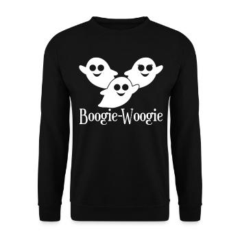 Boogie Woogie Geist Gespenst Swing - Unisex Pullover - Schwarz - Vorne - Alina (178cm) & Michal (187cm)