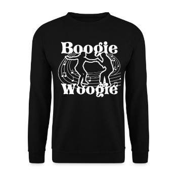 Boogie Woogie Dancing Swing - Unisex Sweatshirt - black - Front - Alina (178cm) & Michal (187cm)
