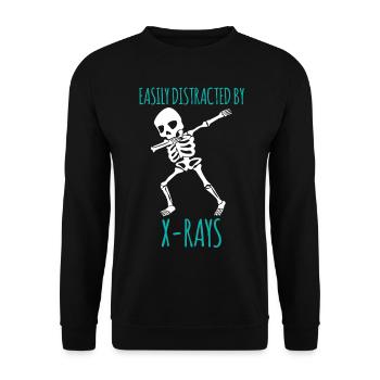 Radiologie radiologique Image radiographique - Sweat-shirt Unisexe - noir - Devant - Alina (178cm) & Michal (187cm)