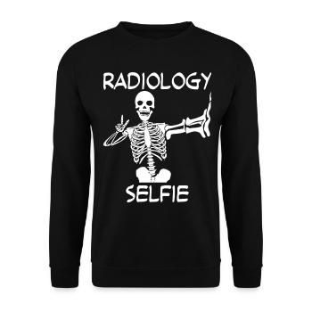 Radiology Selfie Röntgenbild - Unisex Pullover - Schwarz - Vorne - Alina (178cm) & Michal (187cm)
