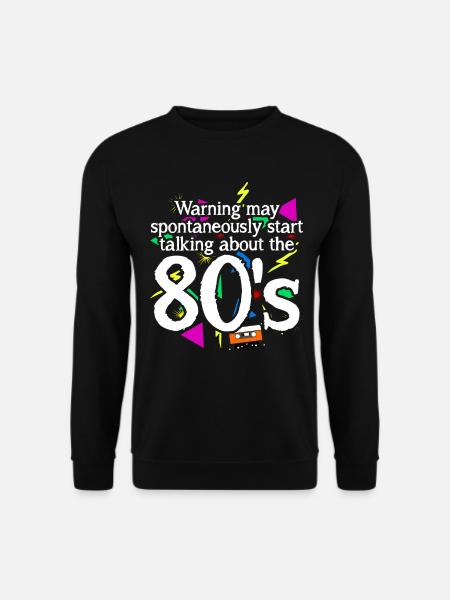 80s 80er Nostalgie Disco 1980 Party - Unisex Pullover - Schwarz